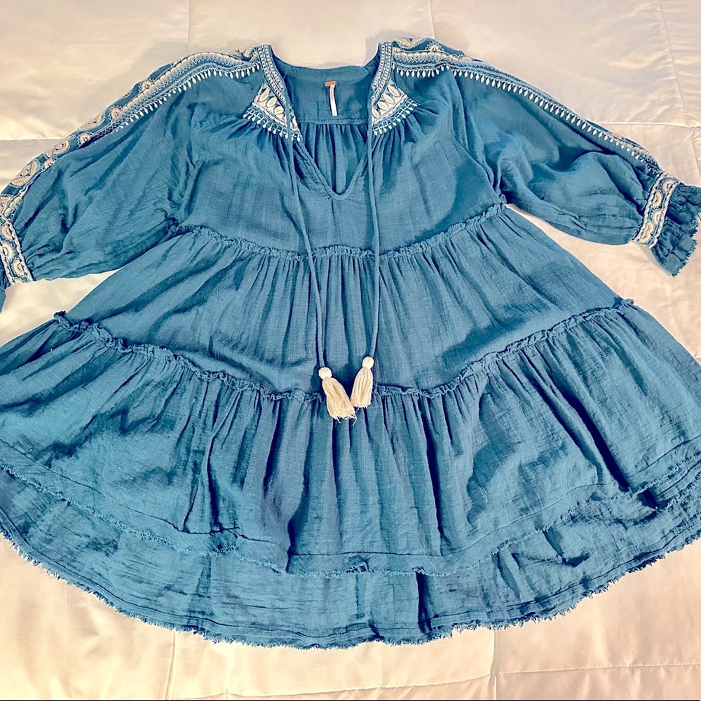 Free People embroidered tunic